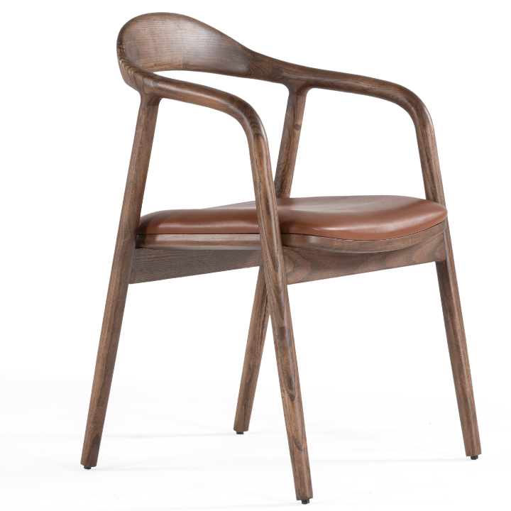 Wood matstol