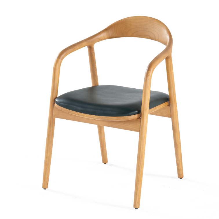 Wood matstol